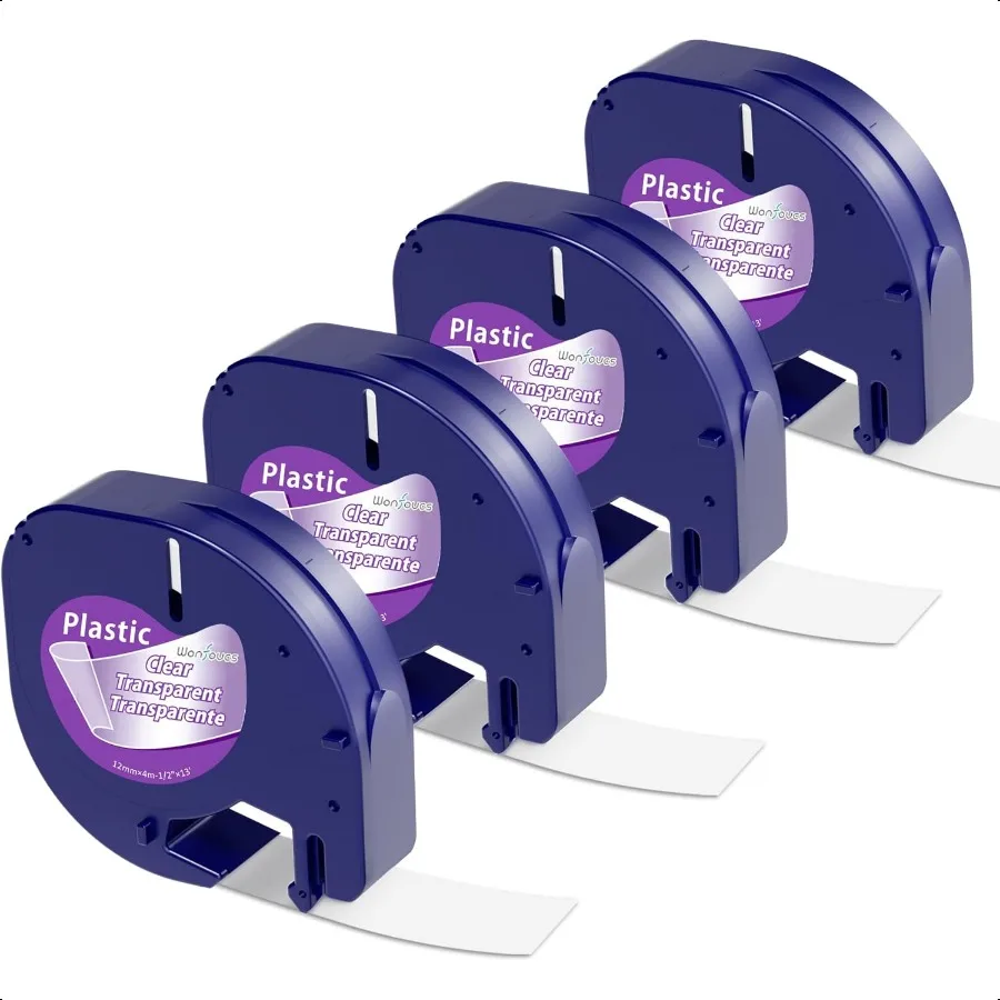 

Замена прозрачной ленты для изготовления этикеток для заправок для этикеток Dymo, прозрачные 1 2 x 13 футов, совместимые с заправками Dymo Letratag Transpa