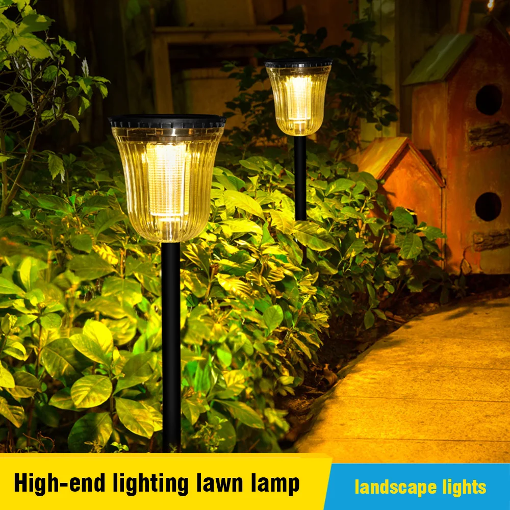 

Solar LED Pathway Light Outdoor Waterproof Garden Lawn Yard Decor Stake Lamp Path Patio Landscape Lamp LED Solar Garden Light