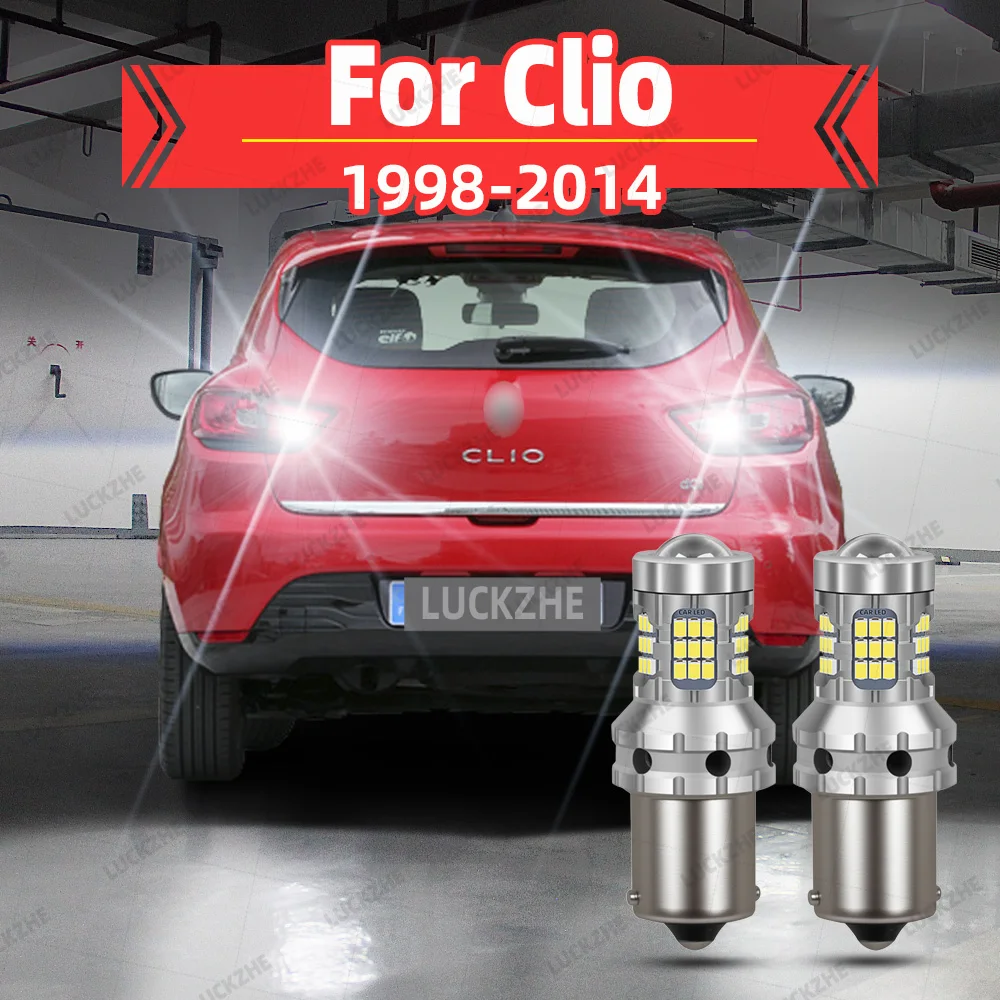 

For Renault Clio 2 3 Car Reversing Lamp Backup LED Back Up Bulb Clio 1998-2008 2009 2010 2011 2012 2013 2014 LED Reverse Lights