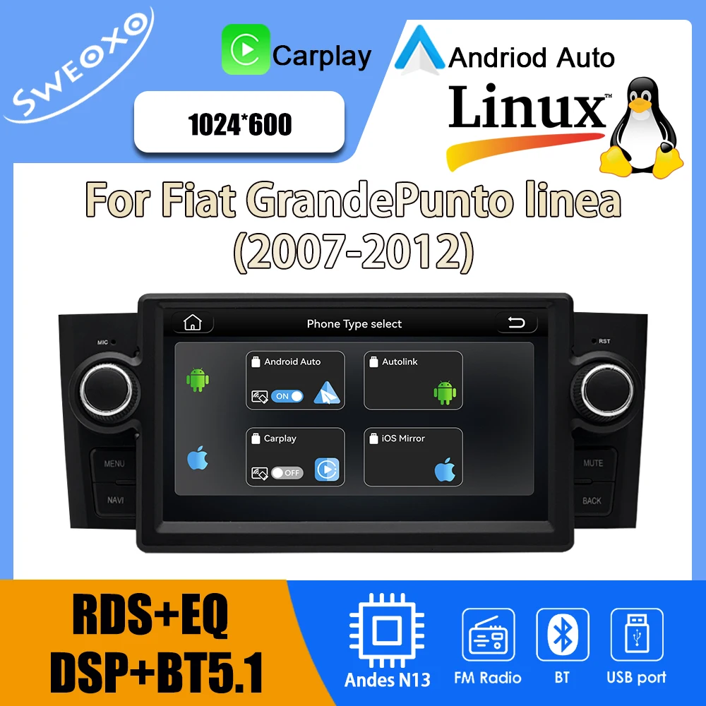 For Fiat Grandepunt…