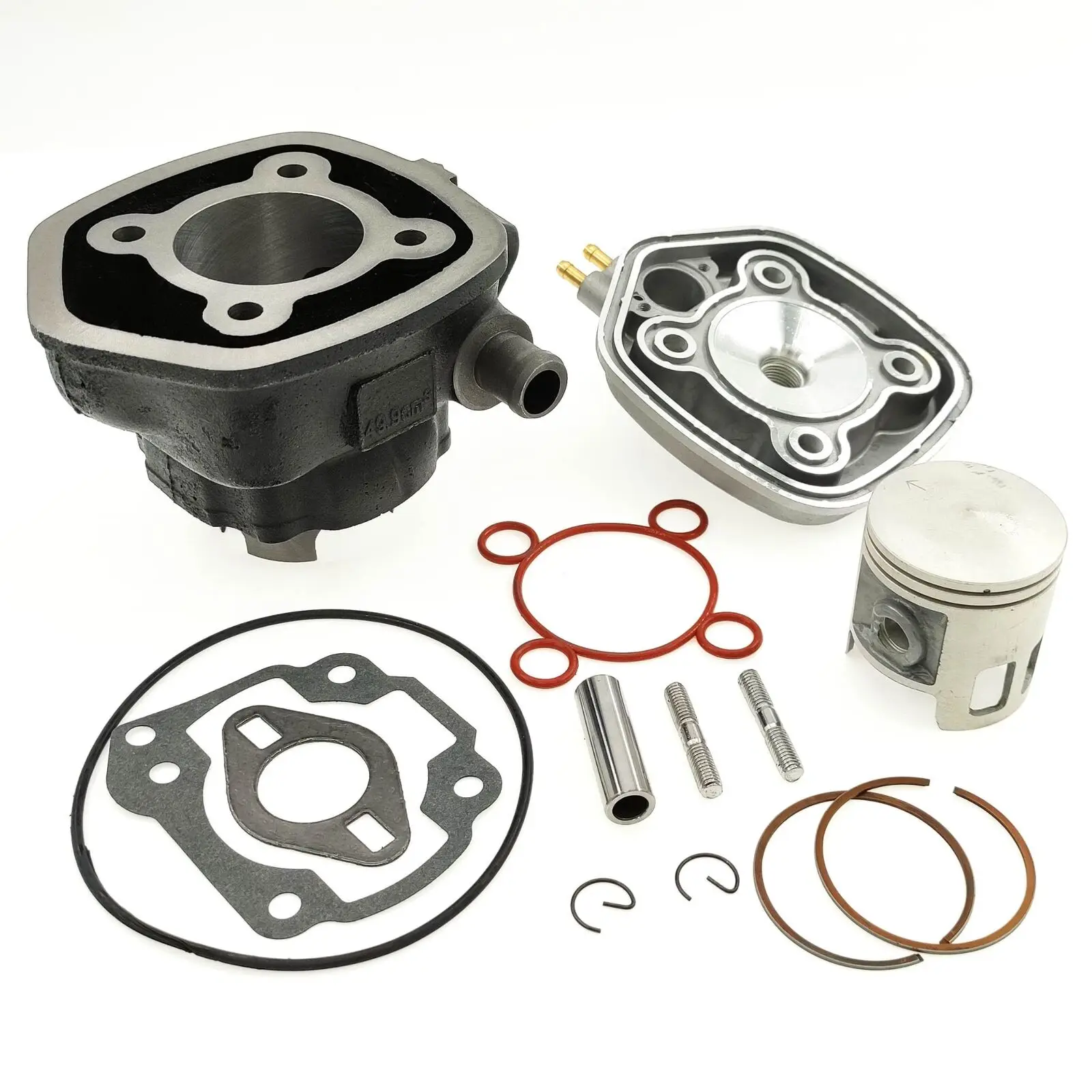 Motorcycle 70cc 47mm Big Bore Cylinder Kit+Head For Yamaha Aerox Mbk Nitro Malaguti F12,F15 Motorcycle Accessories Engine Parts