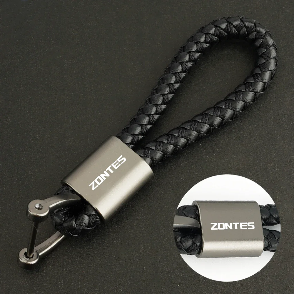 Untuk Zontes G1 125 ZT125 G1 ZT125U ZT 125 U ZT 310R 310X ZT310R Gantungan Kunci Tali Kepang Sepeda Motor Gantungan Kunci Logam dengan Logo Zontes