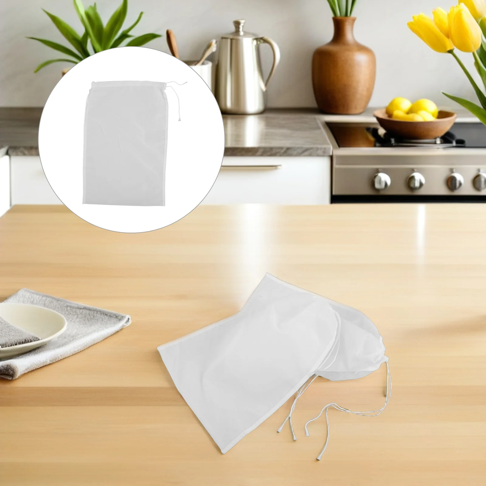 

10pcs Kitchen Food Filter Bag 30X20Cm Reusable Fine Nylon Mesh Strainer For Almond Soy Milk Cold Brew Coffee Juicing Yogurt