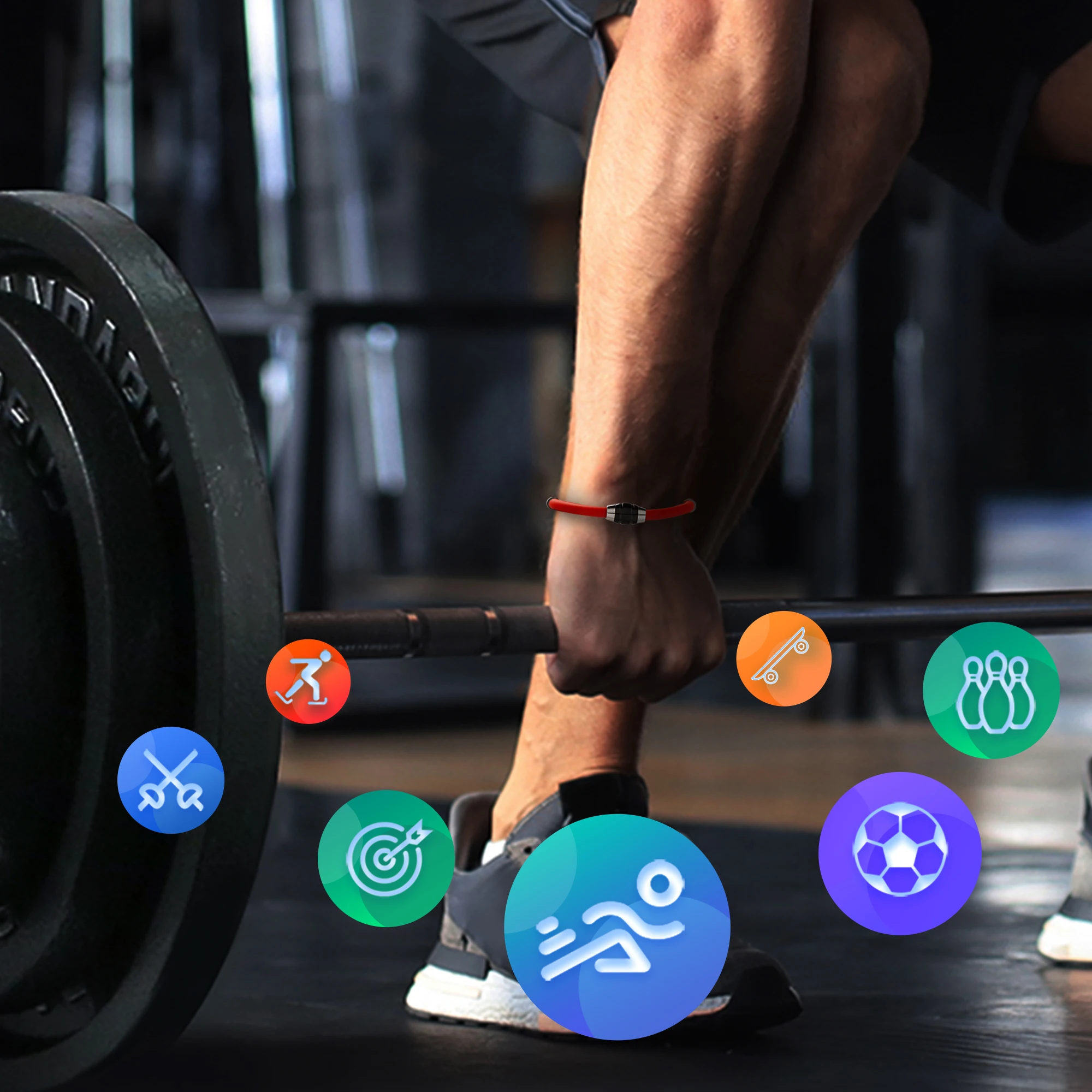 Fabrik-Direktversorgung, antistatisches Negativ-Ionen-Silikon-Armband, negative Ionen, Energie, Paar-Zubehör, individuelles Armband