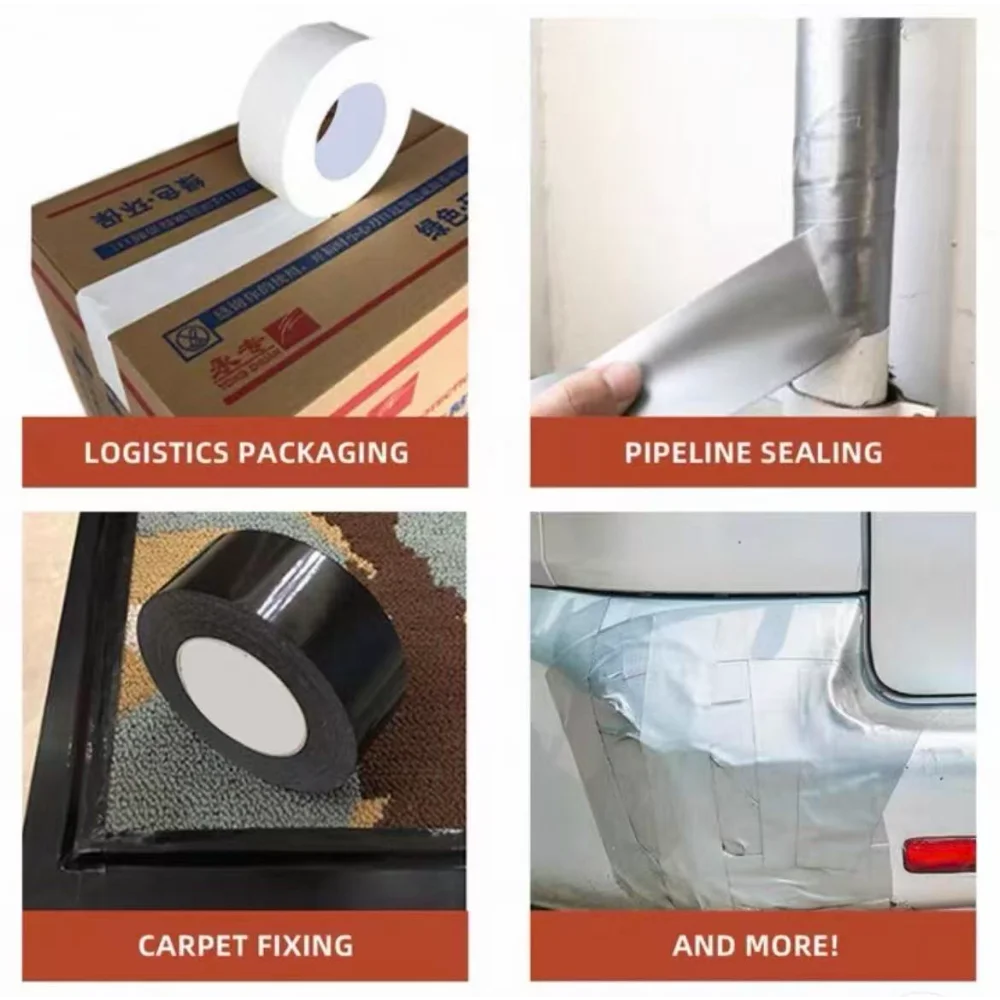 White Duct Tape, Single Sided, No Residue, Wear Resistant & Easy Tear, for Carpet Seaming and Edge Sealing