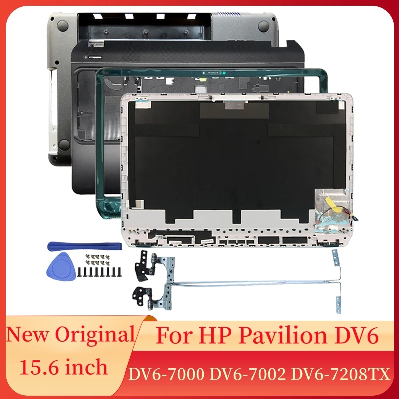 Laptop Accessories For HP Pavilion DV6 DV6-7000 DV6-7208TX Notebook LCD Back Cover/Front Bezel/Hinge/Palmrest/Bottom Laptop Case