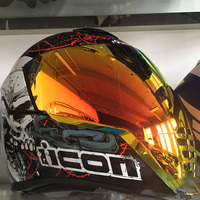 Motorcycle Helmets Visor For ICON Airflite Anti-UV Detachable Unisex Helmets Glasses Lens Full Face Lens Windshield Shield