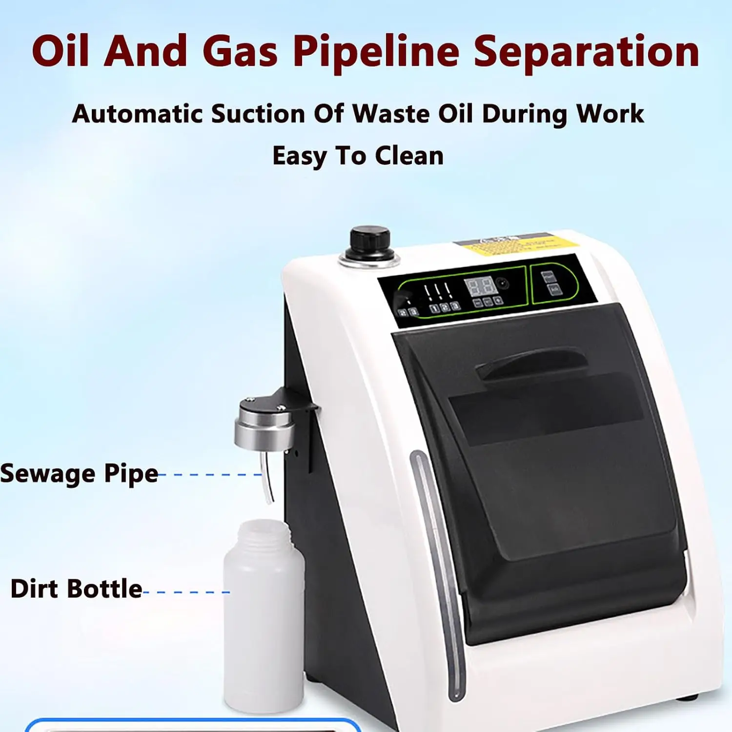 Dental Handpiece Lubrication Cleaning System Oil Cleaning Device with 3 Heads Cleaning and Pressure Valve