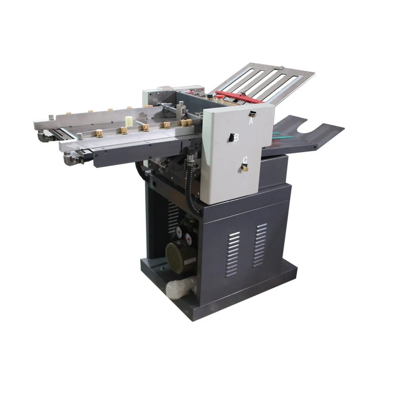 Automatic suction type origami machine, high speed suction type automatic paper feeding indentation folding machine