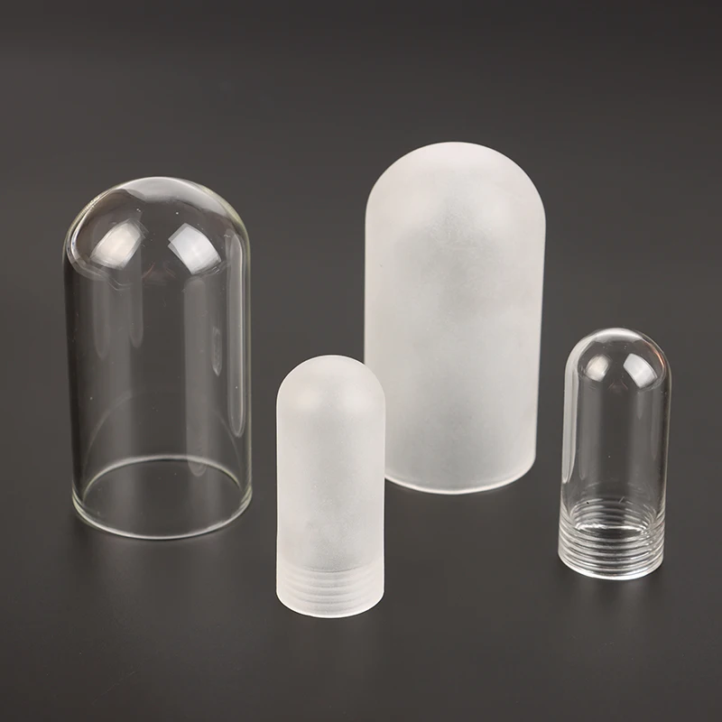 Hot Tubular G9 Glass Cover Threaded Neck Lamp Shade Replacement Parts Sturdy Glass Protectant Tube Frost Cover For G9 Bulb