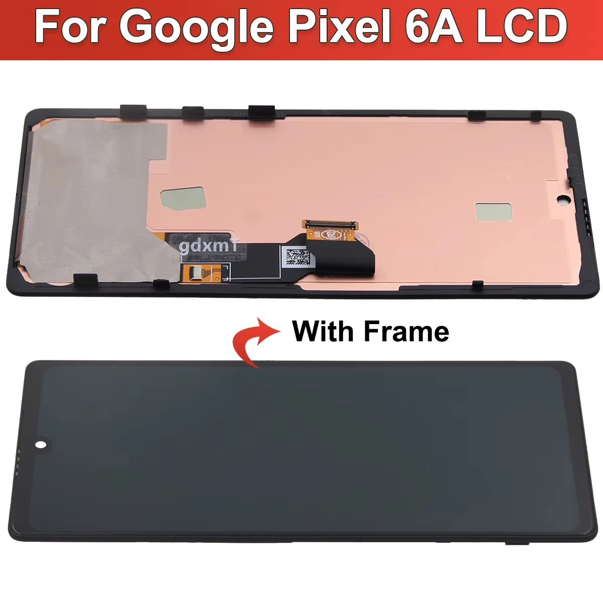 Google Pixel 6A용 슈퍼 AMOLED 디스플레이 스크린 어셈블리 (Google Pixel 6a GX7AS GB62Z G1AZG GB17L 터치 스크린…