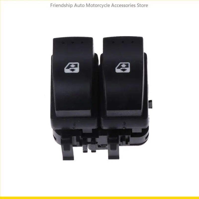 

Electric Window Control Double Switch Button For Renault Clio II B0 B1 B2 CB0 CB1 CB2 Plastic Black Power Window Switch
