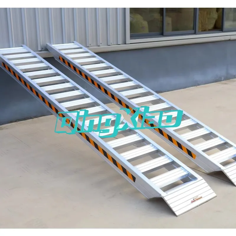 Portable Heavy Duty Mini Excavator Ramps for 1 3 Ton Small Digger Transport Loading Ramps Skid Steer Trailer Attachment Tool
