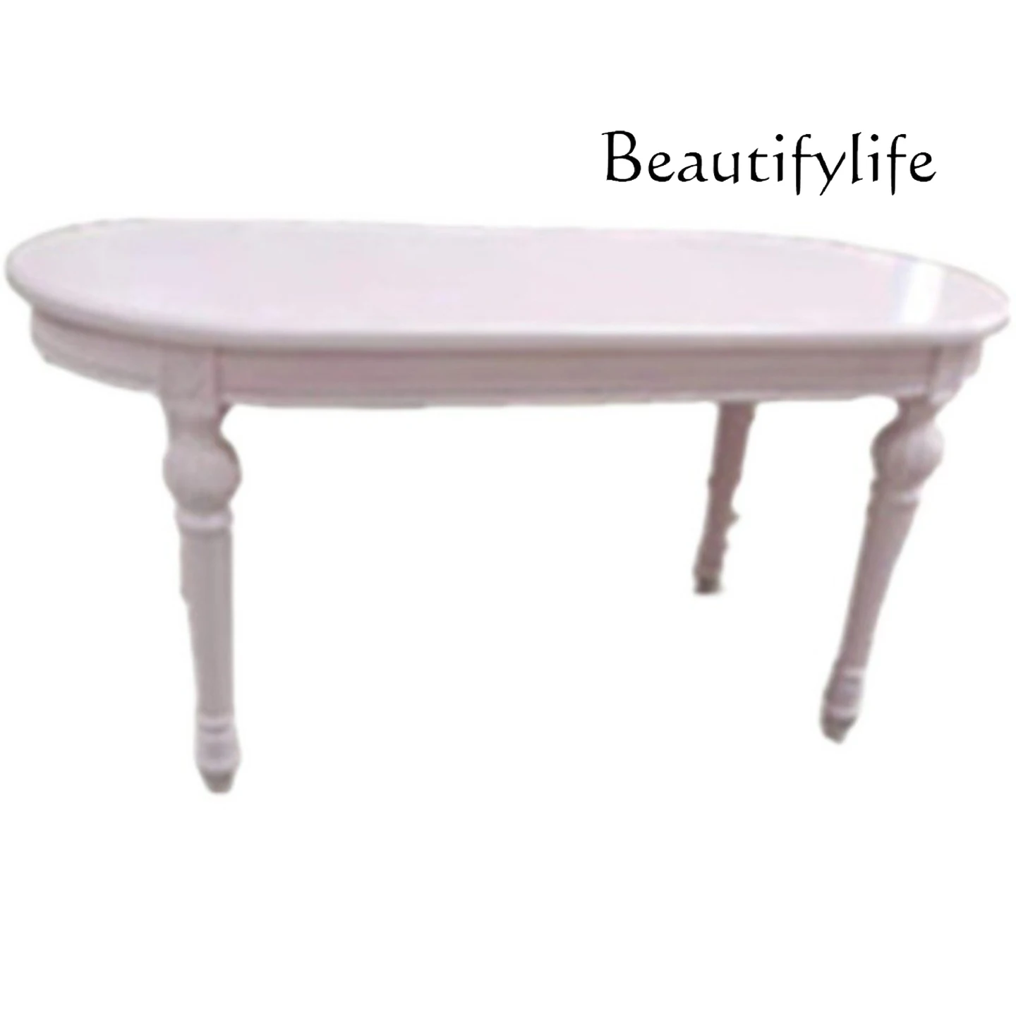 American rural solid wood oval dining table French antique old carved dining table modern solid wood creative table