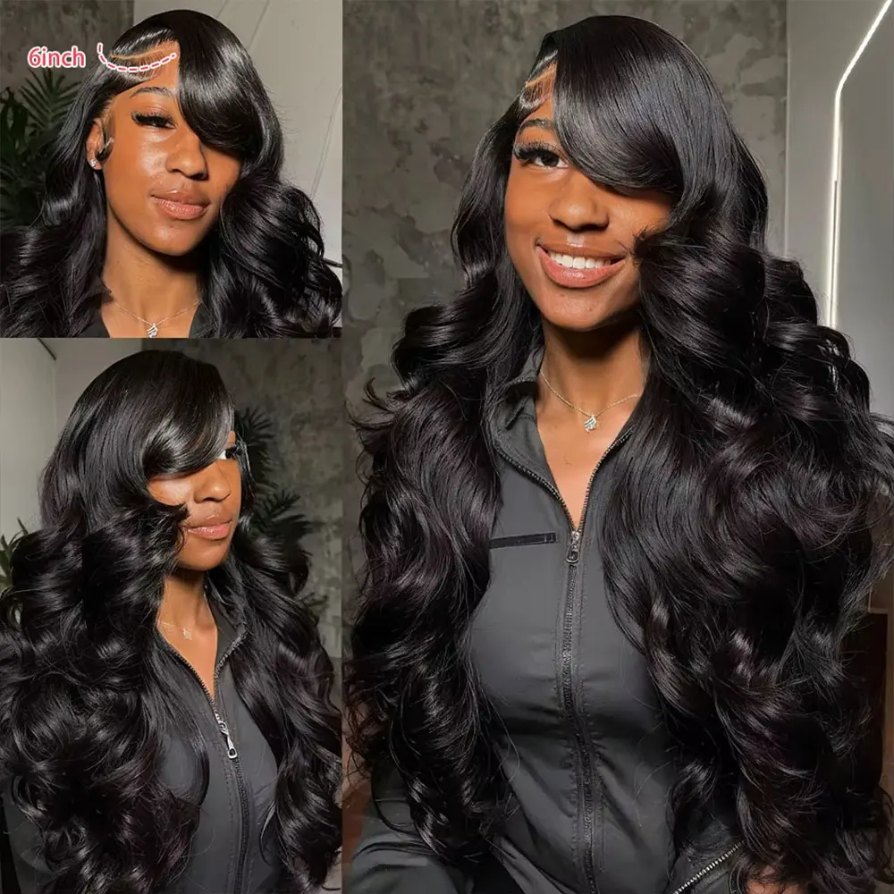 Parrucca frontale in pizzo trasparente 13x6 13x4 HD con densità del 250% Parrucca senza colla 5x5 Parrucca per capelli umani per le donne Parrucche brasiliane