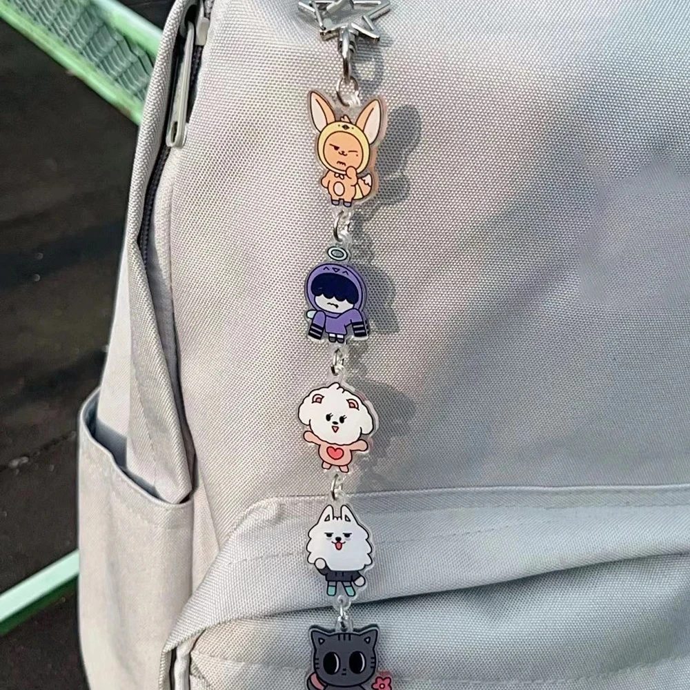 Kpop txt zero baseone niedlichen Cartoon Acryl Schlüssel ring miyeon yuqi sohee wonbin jiwoong matthew Fans Geschenk Schlüssel anhänger Tasche Zubehör