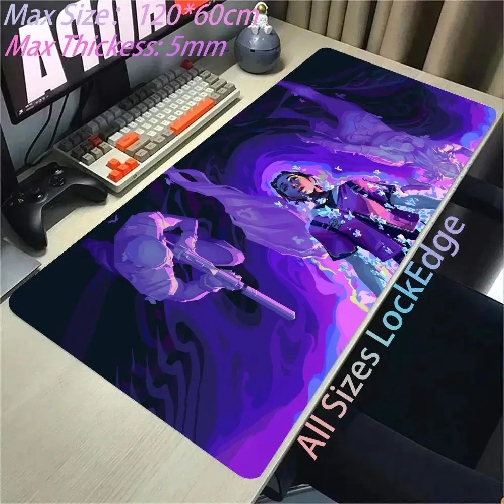 

Valorant Mouse Pad Gaming Computer Custom New Mousepad 40x90 MousePads Natural Rubber Anti Slip Soft PC Table Mat