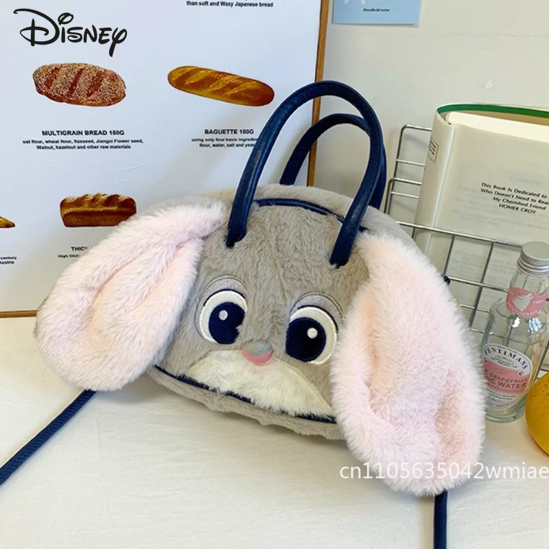 Disney 2025 nouveau Mini sac en peluche pour femmes à la mode de haute qualité sac à main pour femmes dessin animé mignon polyvalent fille sac de rangement pour téléphone