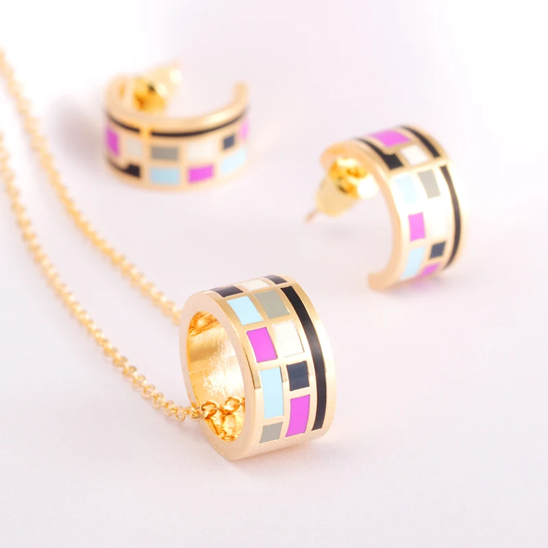 R&X Fashion Jewelry Dubai Ensemble Bijoux Women Anniversary Romantic Necklace/earrings Classic Jewelry Sets Trendy Dieraden Sets