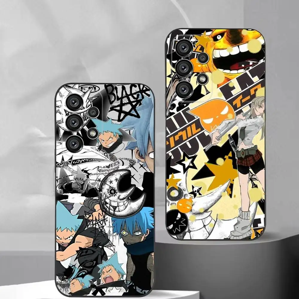 

Anime S-Soul Eater Phone Case For Samsung S25,S24,S21,S22,S23,S30,Ultra,S20,Plus,Fe,Lite,Note,10,9,5G Black Cover