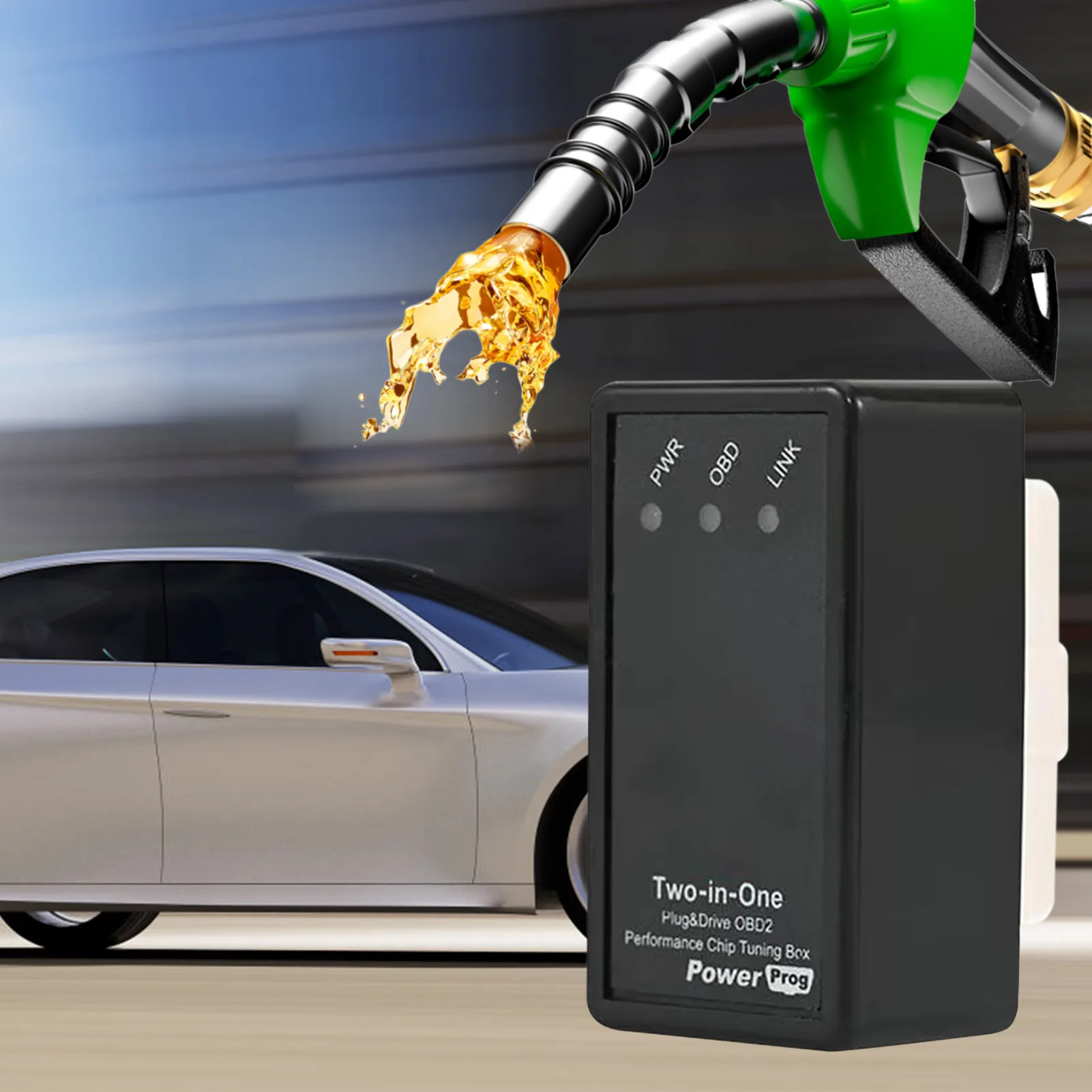 موفر الوقود ايكو OBD2 الأداء رقاقة ضبط صندوق أكثر قوة عزم الدوران نيترو OBD 2 ايكو البنزين الديزل بترو توفير سيارة موفر الوقود