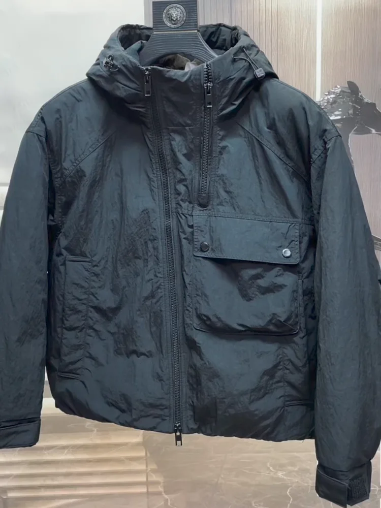 

Men's Hooded down Jaet Casual Faion High Quali Versatile Autumn Winter New Arrival Stand Fit Antibacterial Busin ...