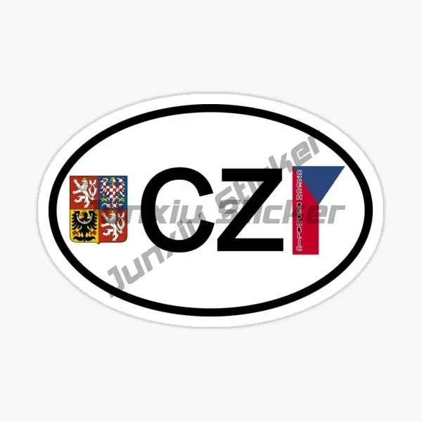 

Czech Republic Flag Emblem Stickers Vinyl Laptop Car Window Glass Off-road Wall Decal Assecories