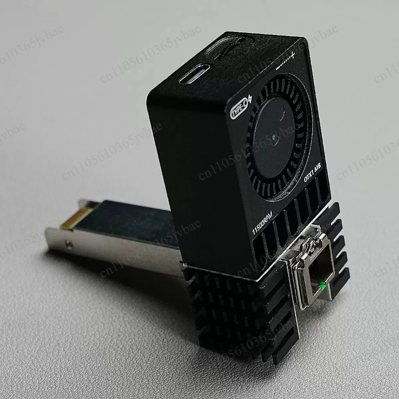 SFP Photoelectric Conversion Radiator, All Aluminum Shell, Speed Controllable Fan PON Module Heat Sink