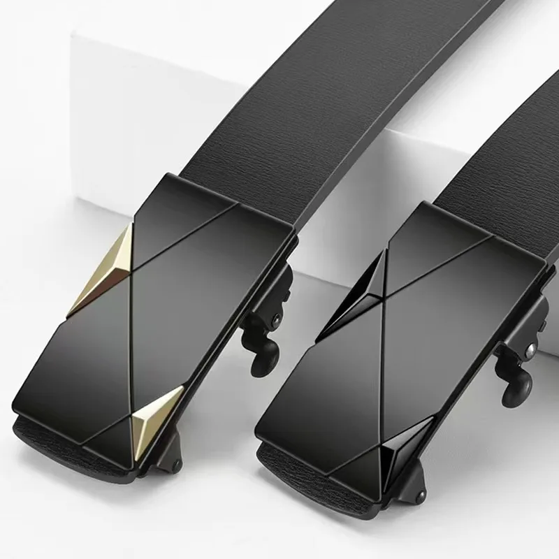 Herren-Taillengürtel, Premium-Gürtel mit Automatikschnalle, modischer Freizeitgürtel für Herren, Business-Gürtel, passend zu Anzügen – Detail 2