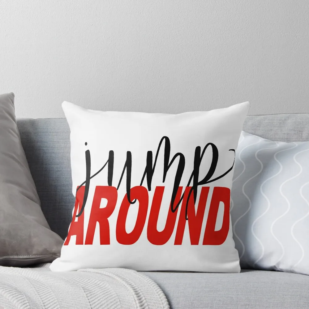 

JUMP AROUND Wisconsin Throw Pillow Sofa Decorative Covers Cushions For Children Custom Cushion Couch Pillows pillow