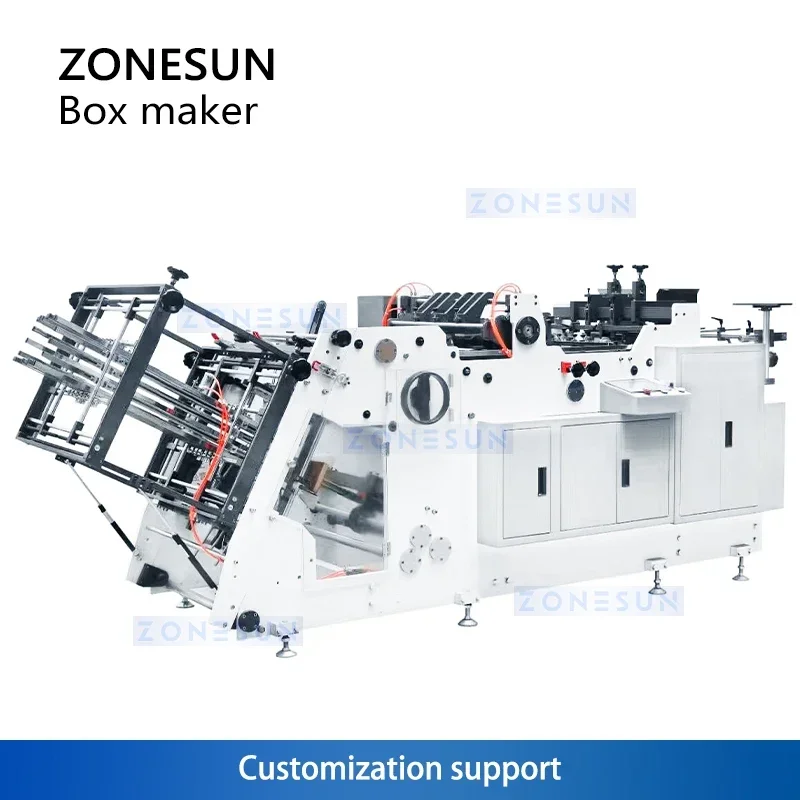 Máquina para fabricar cajas de hamburguesas Zonesun, máquina para fabricar cajas de hamburguesas, máquina formadora de extracción de cajas ZS-HBM800