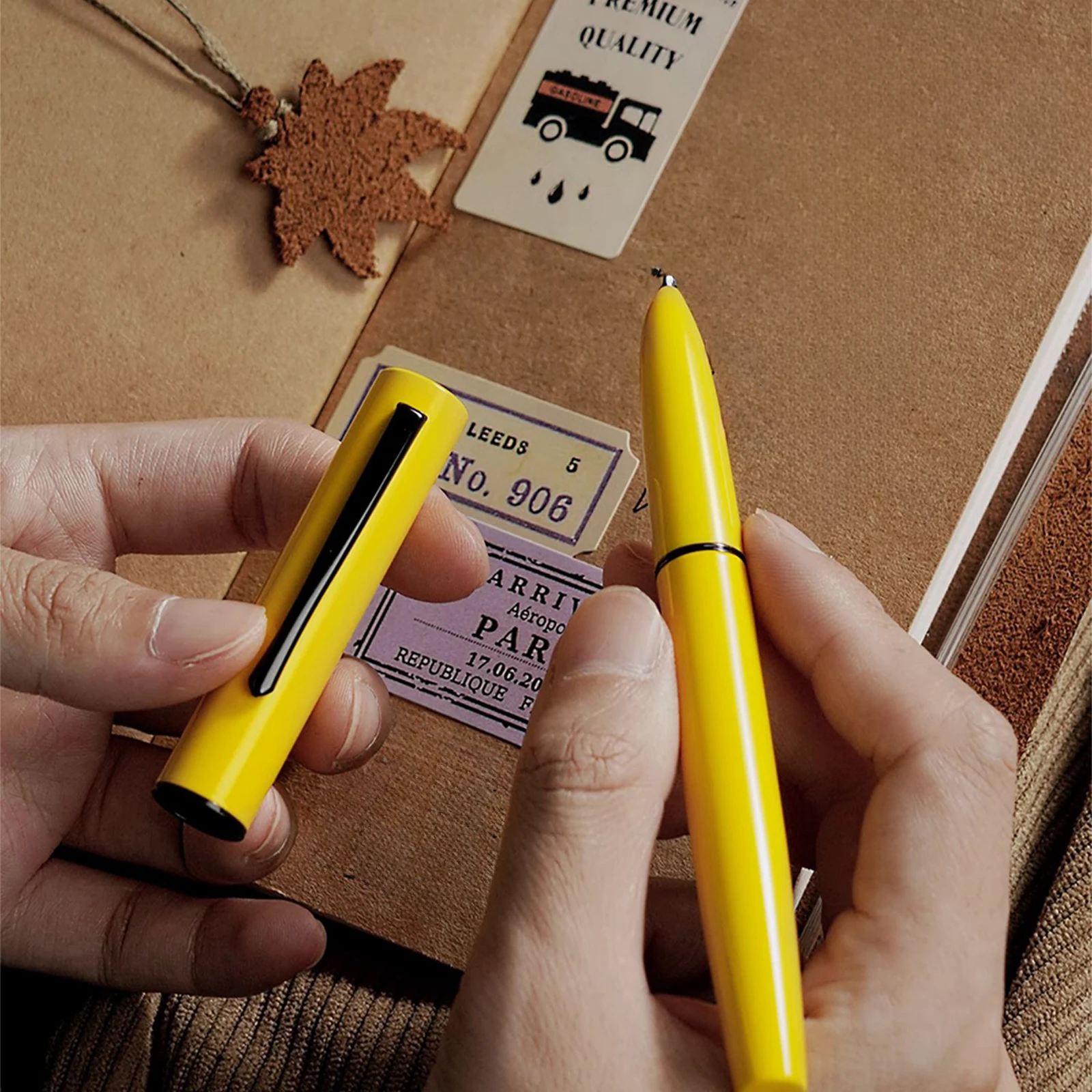 1 Buah Hongdian C1 Pena Tinta Tulis Perlengkapan Kantor Sekolah Ujung Pena Bertudung EF F Pena Tinta Retro Klasik Sederhana Explorer Istimewa