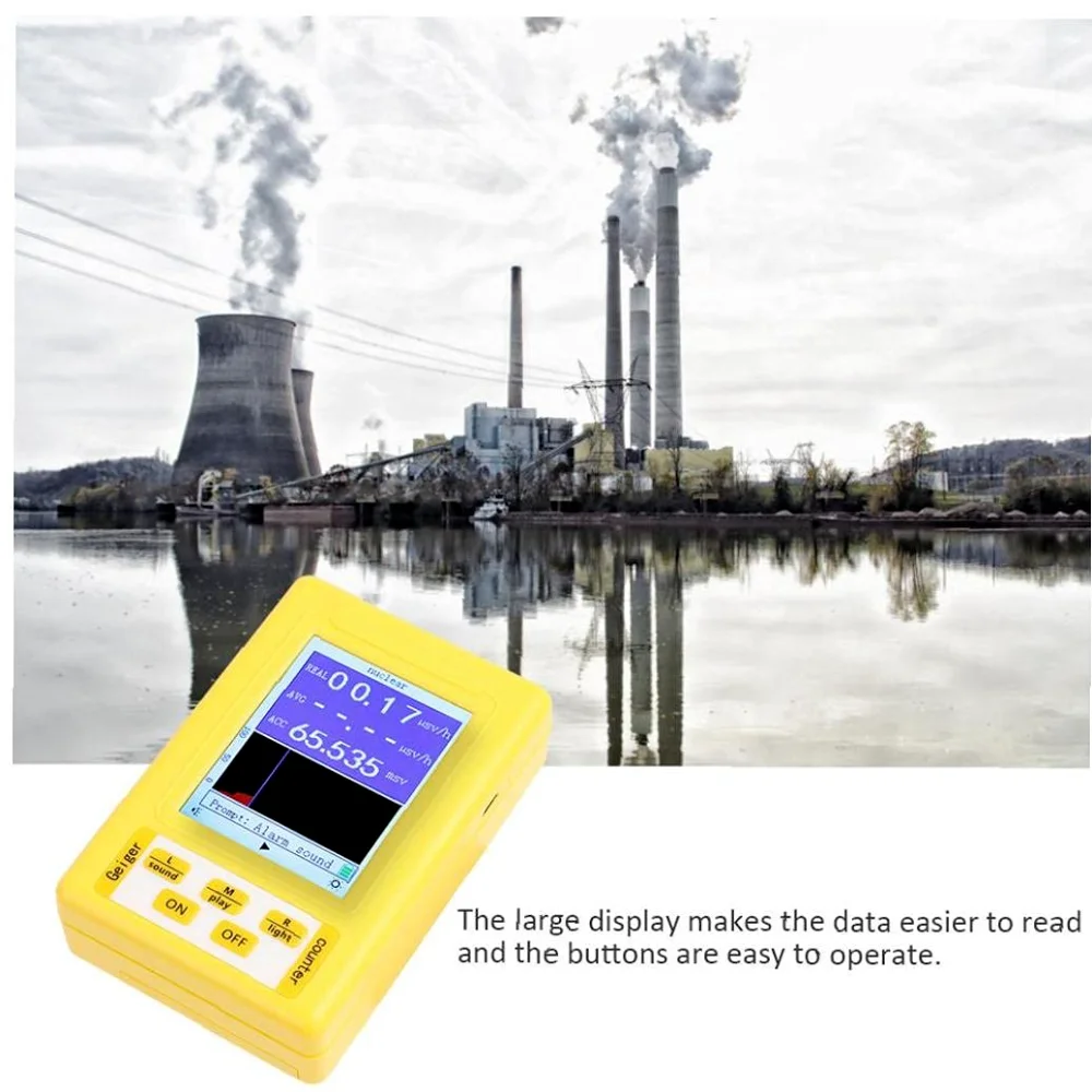 Detector de radiación Nuclear electromagnética portátil de nueva generación, medidor EMF 2 en 1, probador de contador Geiger completamente funcional