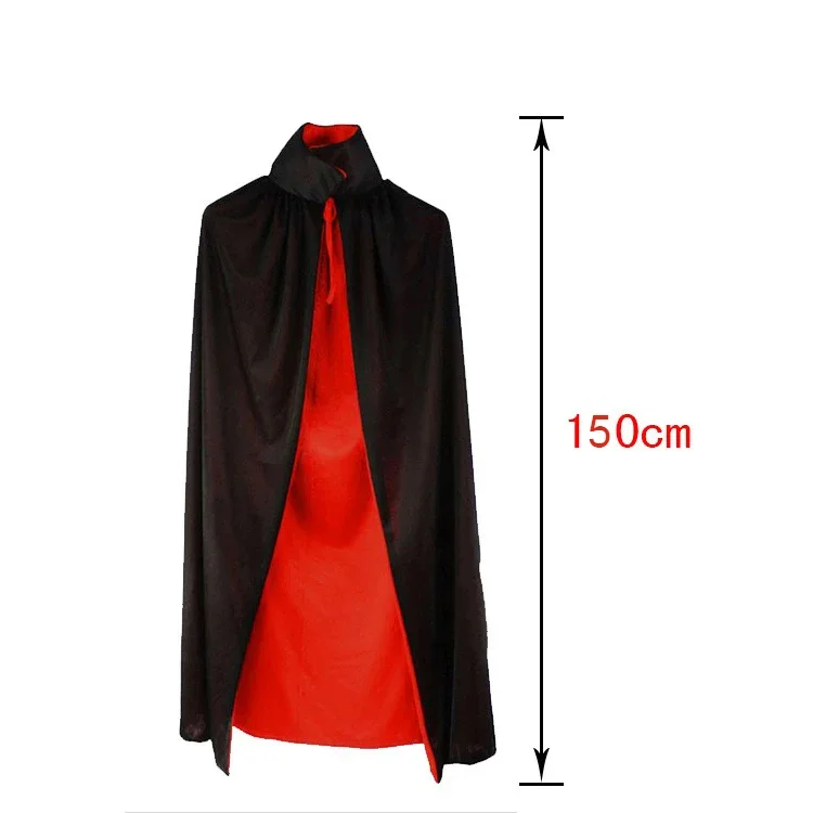 أداء الكرة أزياء مصاص دماء الوقوف طوق عباءة الموت معالج دور اللعب الملابس عباءة عرض سحري اثنين من لهجة طبقة مزدوجة عباءة