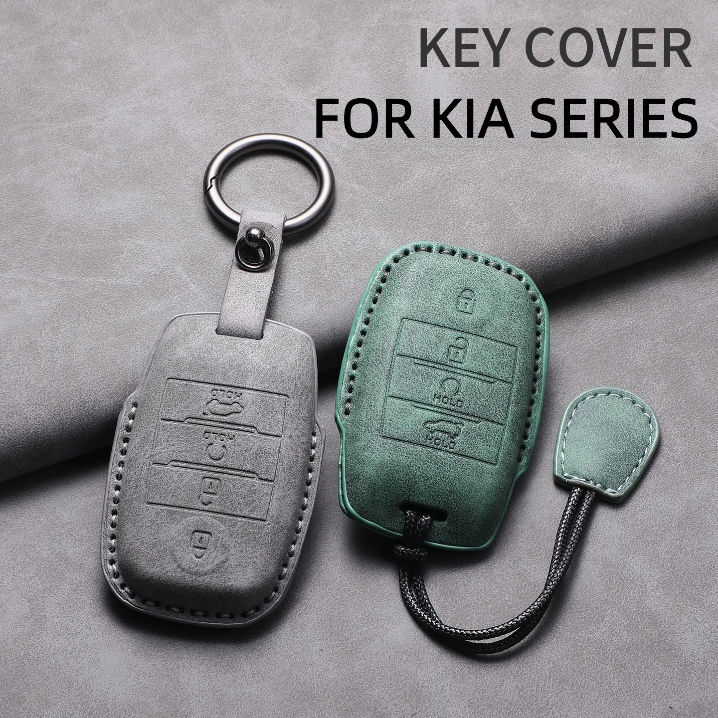 Car Key Cover Protector Case Fits For Kia KX3, KX5, Stonic, Forte, Sportage Fifth Generation Remote Key Shell