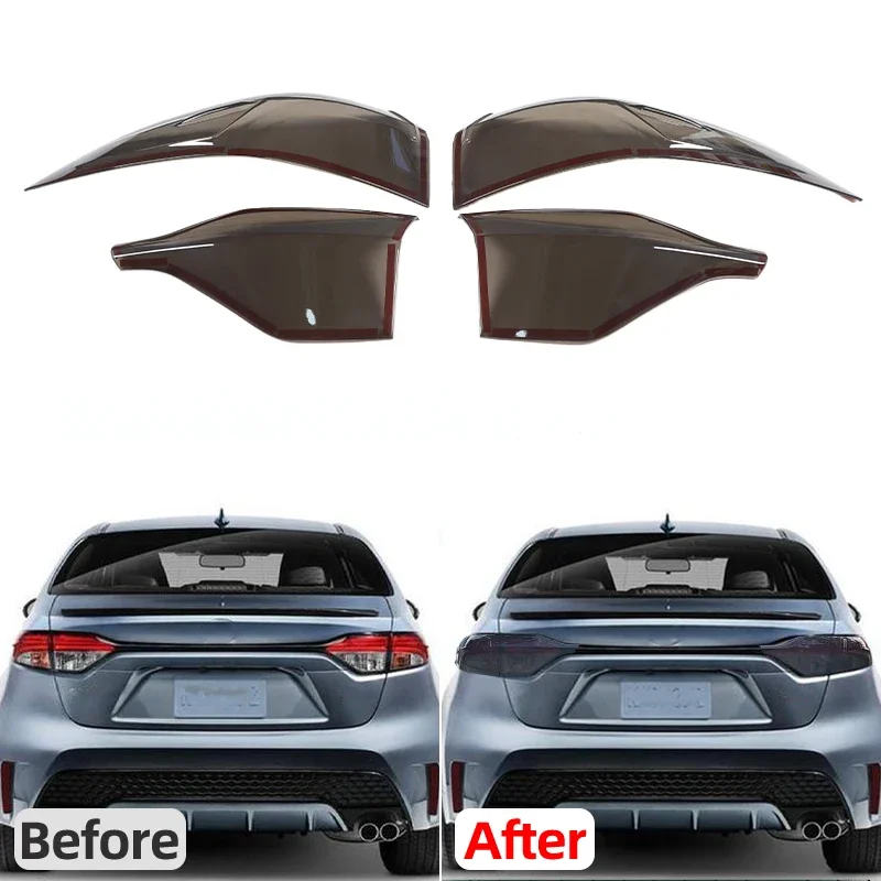 For 2020-2026 Toyota Corolla model taillight cover, taillight protective cover, smoked decorative sticker North American version