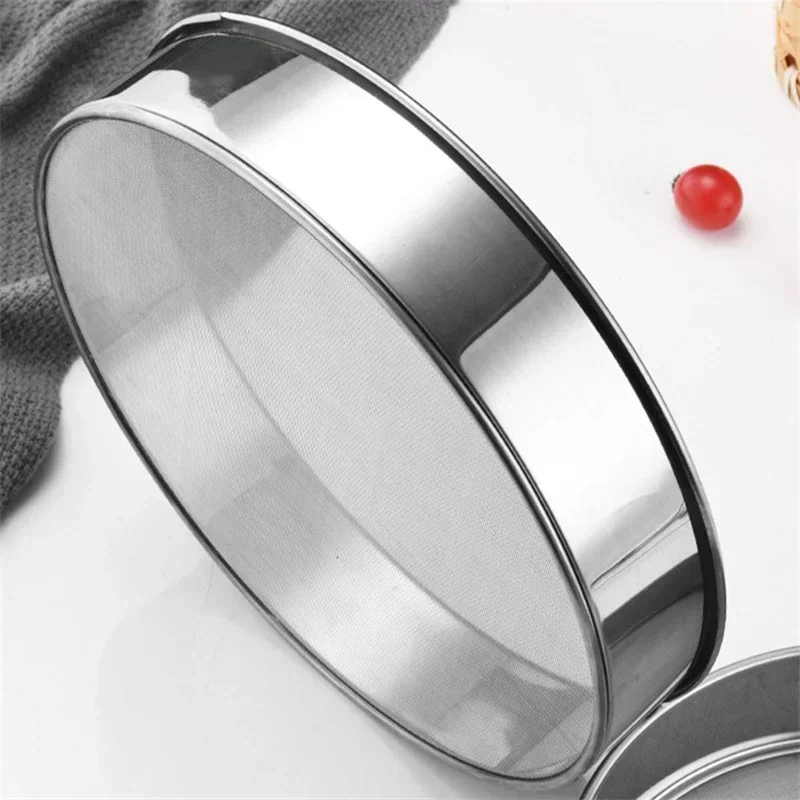 Kitchen Tools Accessories Cooking Sieve for Flour Tea Pasta Strainer Tamis Flours Mesh Rice Pastry Utensils Stainless Steel Mesh