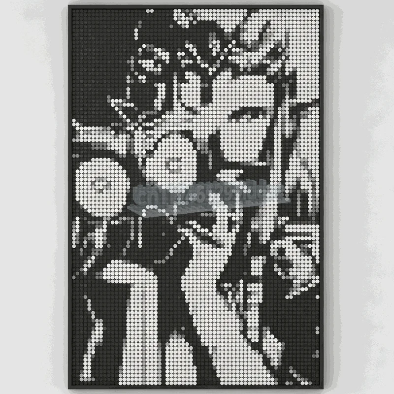 6566PCS Fantasy Adventure Mosaic Art Building Blocks MOC Custom DIY Pixel Design Assembly Creative Gift Wall Decoration Display