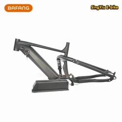 E-bike 2022 NEW Downhill Softtail Suspension Bike M500/M600/G521 Bafang Mid Motor Frame High strength aluminum alloy