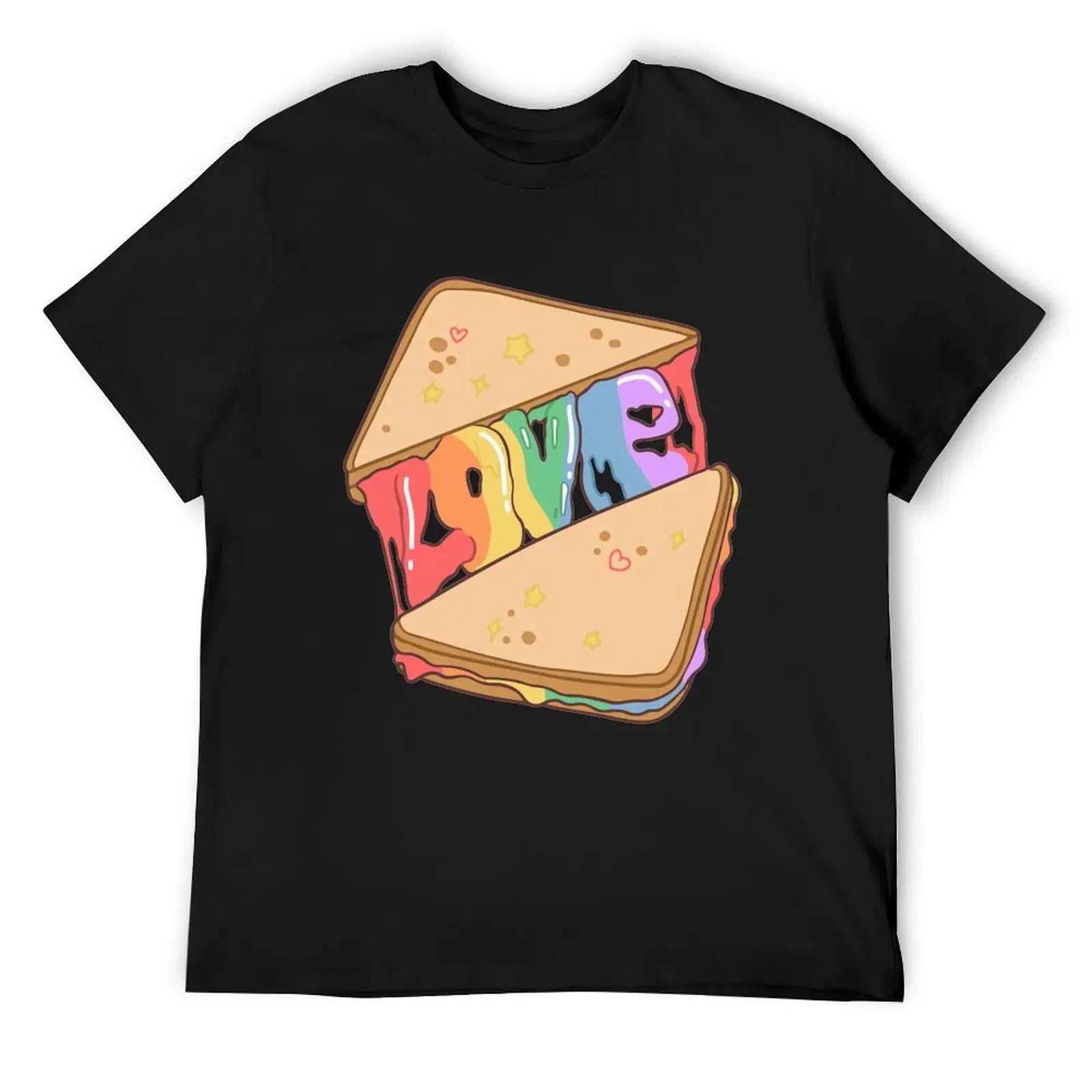 

Rainbow Pride Grilled Cheese T-Shirt quick drying korean fashion vintage vintage t shirts Men's t shirts