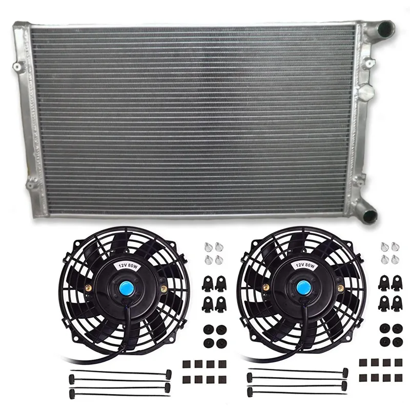 

Hot Selling Aluminum Radiator + Fans FOR VW GOLF GTI/BORA MK4 IV,AUDI A3/TT,SEAT LEON/TOLEDO,1.8T