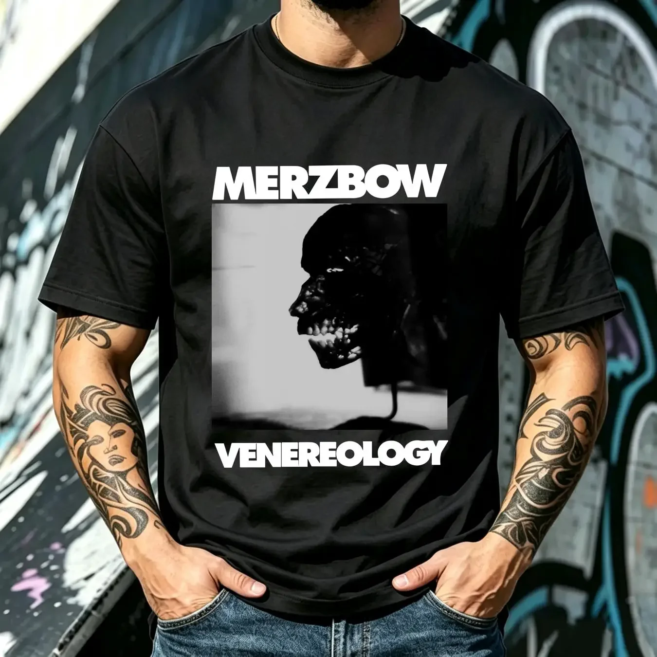 washed T Shirt Vintage 2000s Merzbow Size XL Throbbing Gristle Whitehouse Prurient long or short sleeves vintage Washed Unisex