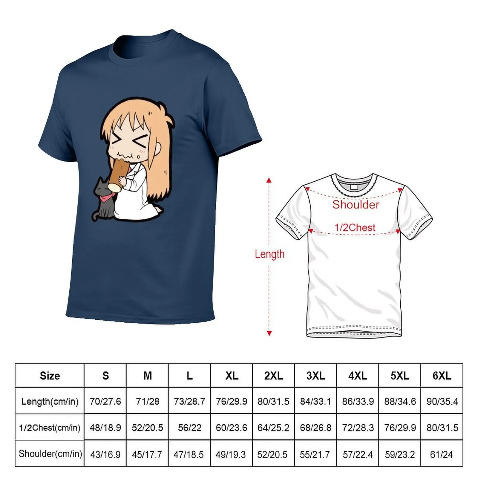 Hakase and Sakamoto Chibi T-Shirt Festival Short Sleeve T-Shirt