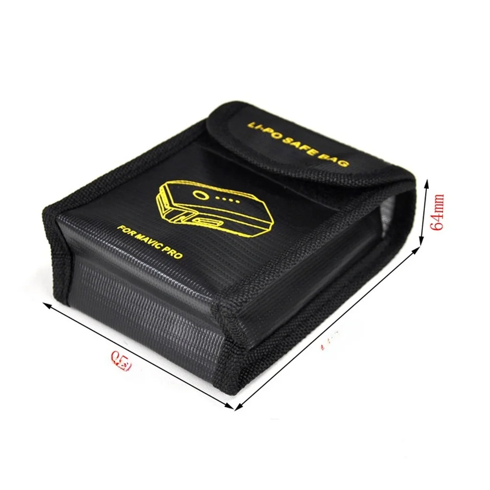 Lithium Battery Explosion Proof Bag For RC Models Safe Charging Pouch 115*95*64mm Suitable For Various Model Batteries