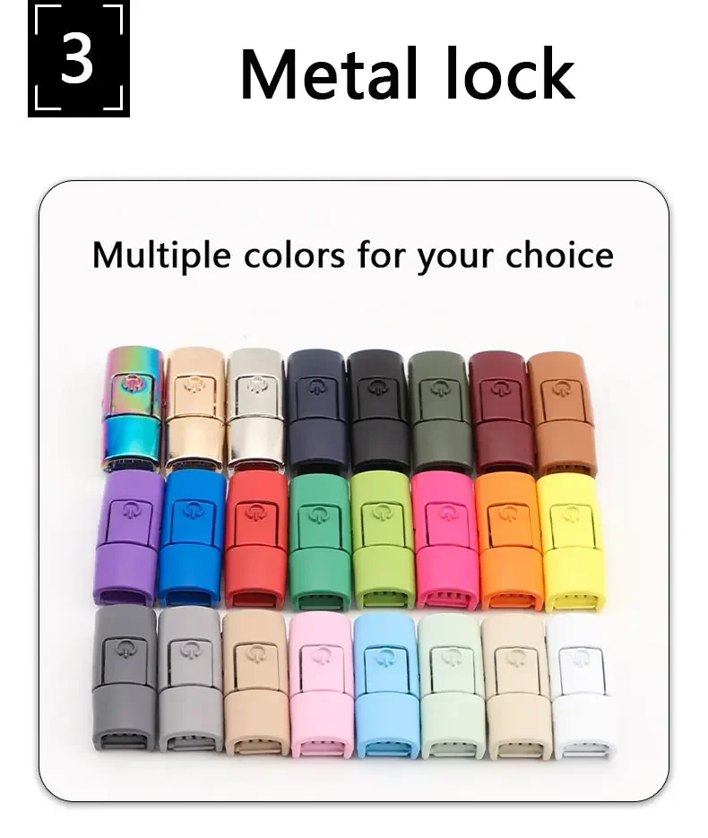 Press Lock-Schnürsenkel ohne Krawatten, elastische Schnürsenkel, Sneaker, 8 mm, verbreitert, flach, ohne Krawatte, Schnürsenkel für Kinder und Erwachsene, Schnürsenkel für faule Schnürsenkel – Detail 5