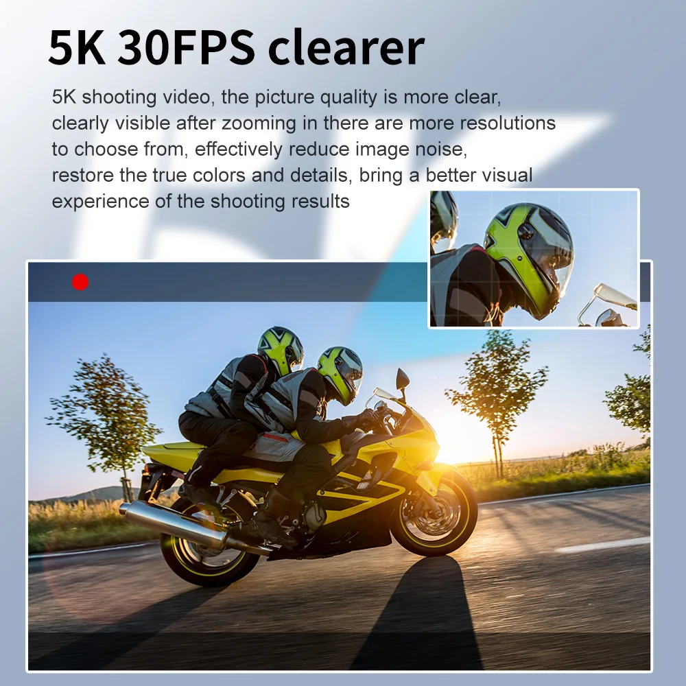 5K Action Camera HD 4K 60fps Anti-shake WiFi Touch Dual Screens 2.0\