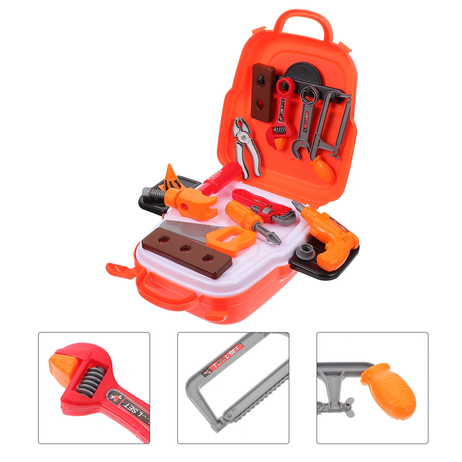 1 Juego de herramientas de reparación para niños, aprendizaje educativo, juego de simulación infantil, herramientas de mantenimiento de plástico, juguetes de desarrollo creativo