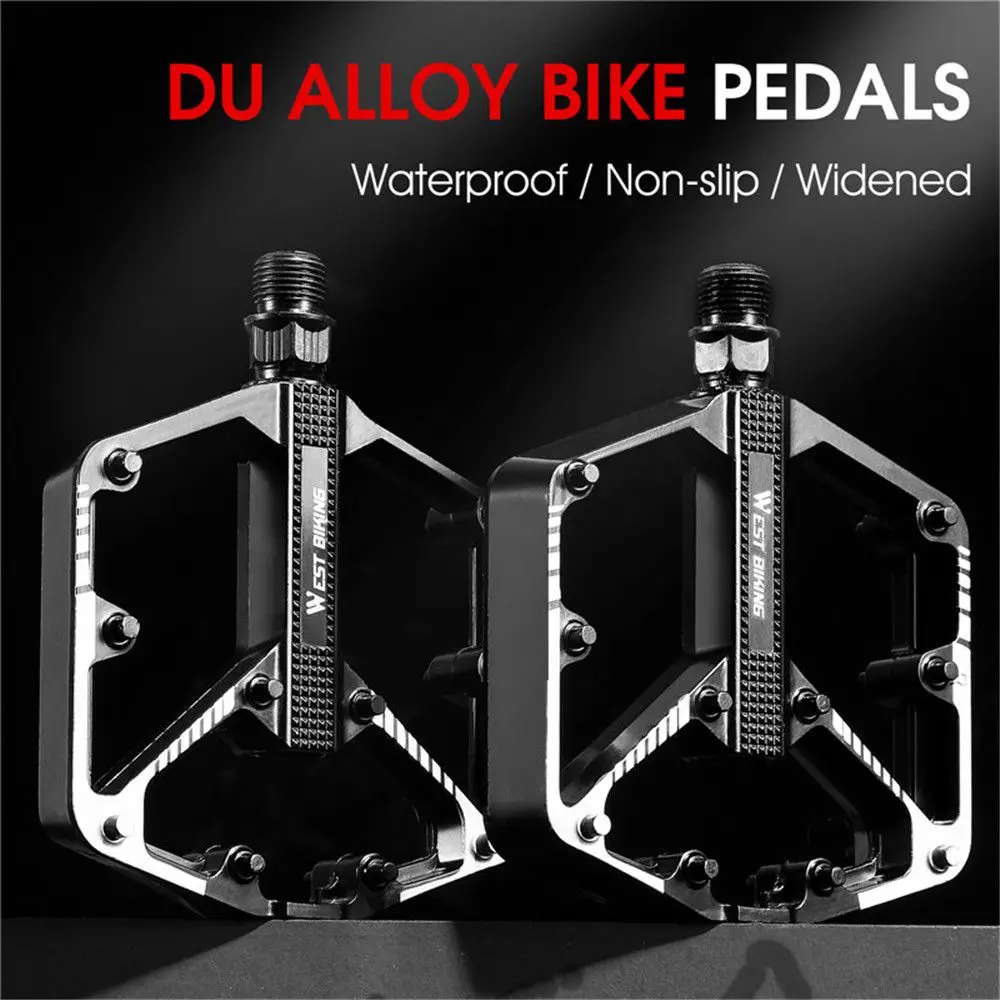 Universal DU Bearing Cycling MTB Pedal Flat Platform Pedaling Road Bike Parts Bicycle Pedals