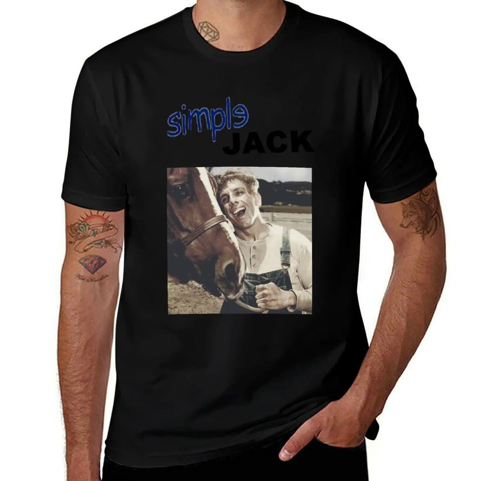 

Tropic Thunder - Simple Jack - Ben Stiller Unisex T-Shirt Plus Size Loose Short Sleeve Top