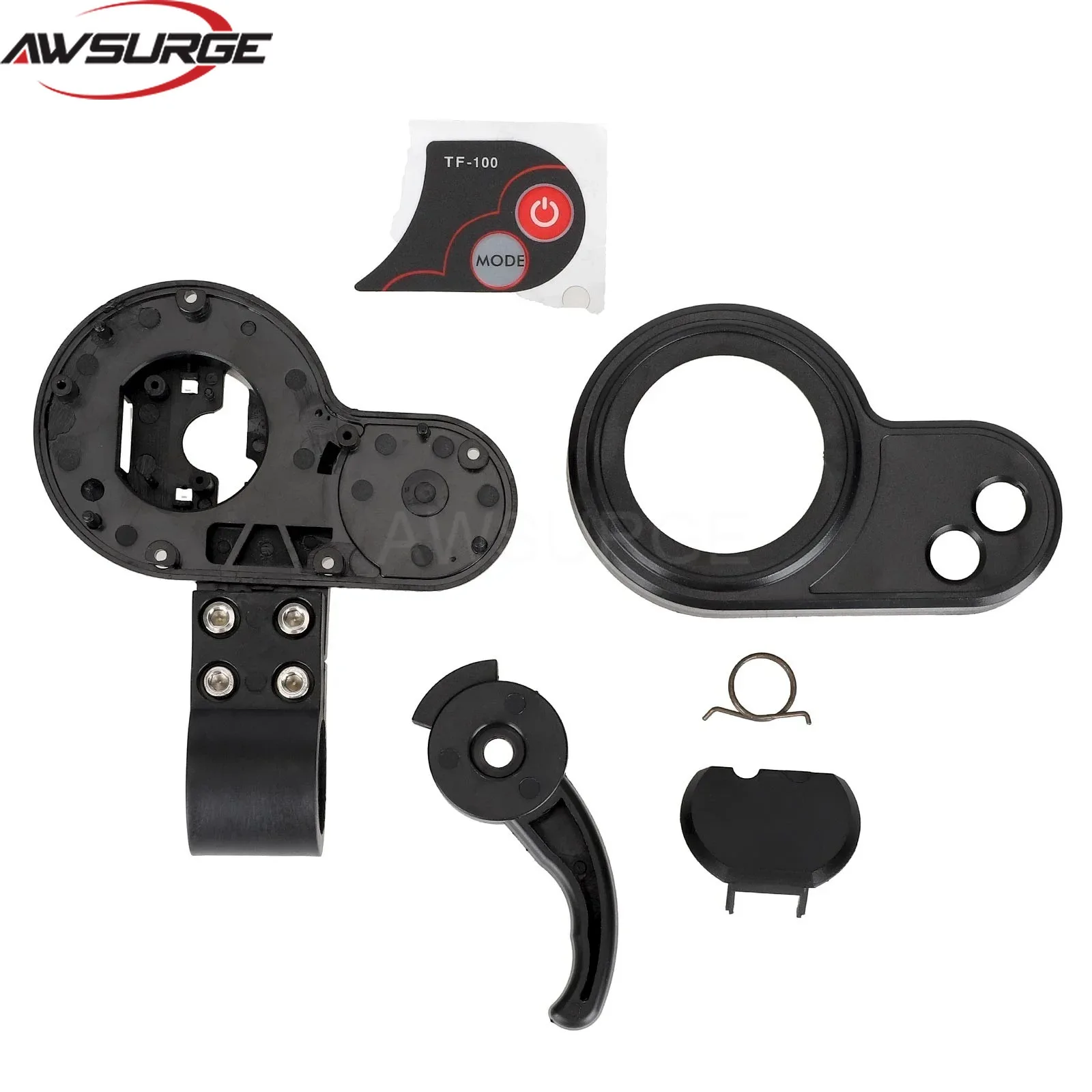 TF-100 Display Case Replacement with Sticker Complete Electric Scooter Dashboard Assembly Plastic Cover Accessories